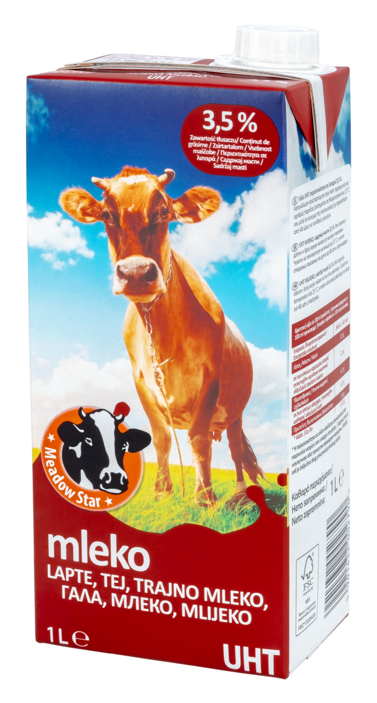 Mleko UHT-MEADOW STAR 3,5% 1L