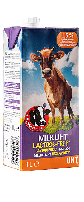 mleko UHT MEADOW STAR bez laktozy 1,5% 