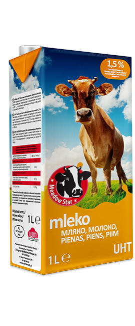 MEADOW STAR UHT milk 1.5% 