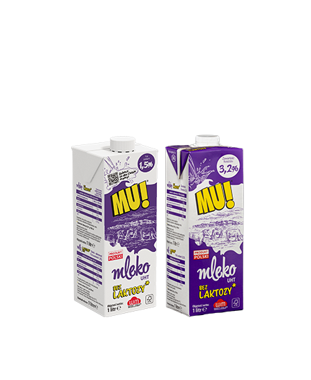 MU! UHT lactose-free milk 3.2%